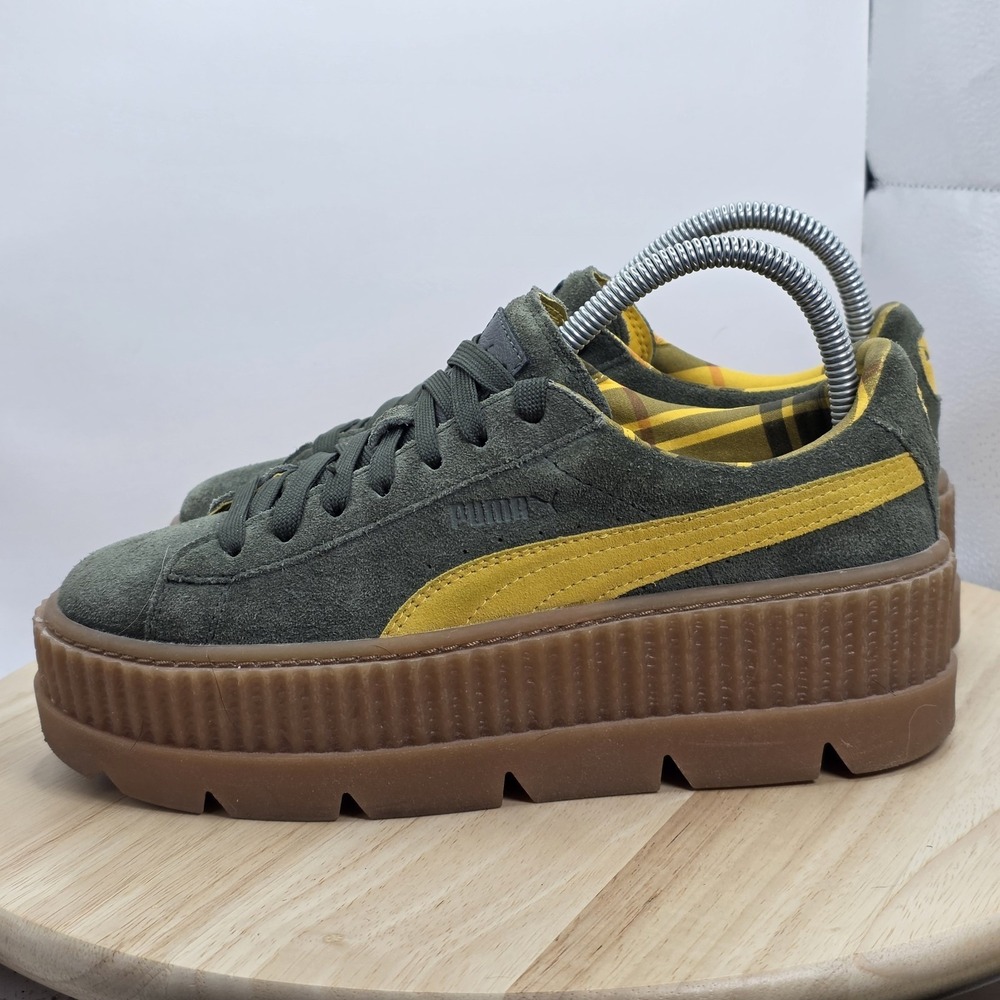 Women's Size  8 - Puma Fenty Rihanna Cleated Creepers 36626801 Green NWOB‎